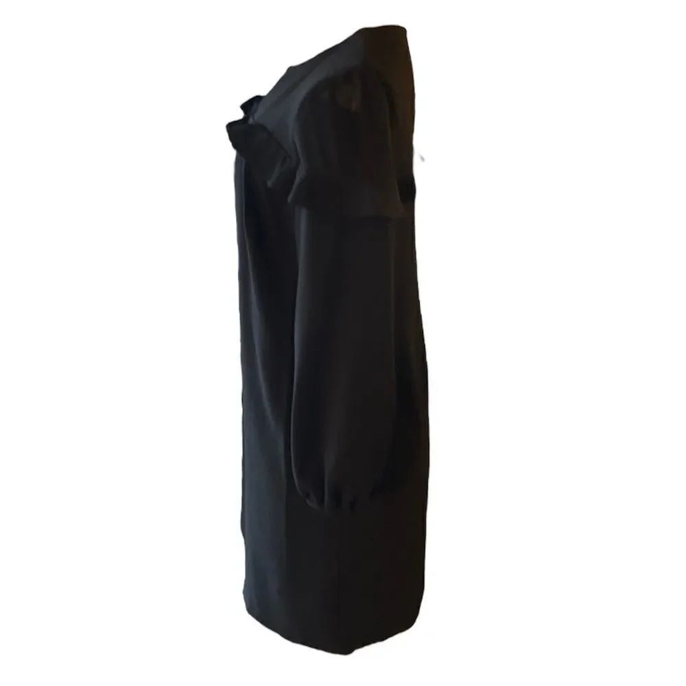 LOFT | Black Long Sleeve Shift Dress - Picture 7 of 9